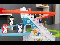 Penguin run adventure for kids, Carzy Penguin race Challenge toy, Penguin ski race slide toy