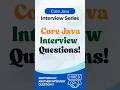 ⚡ Can You Answer These Java Interview Questions? #shorts