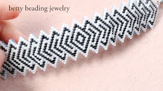 Twolayers beaded bracelet with elegant desing ,How to make beaded  jewelry at home.
