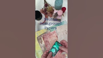 Snapshot of turning junk Mail into art with gelli plate video.