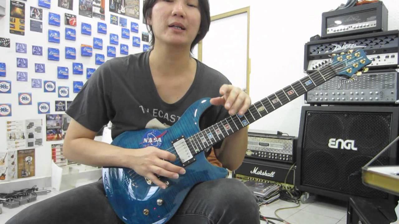 สอนกีตาร์ เบสิคการเล่นริทึ่มเพาเวอร์คอร์ดแนวร็อคเมทัล Basic Guitar Power Chord Rock Metal Rhythm