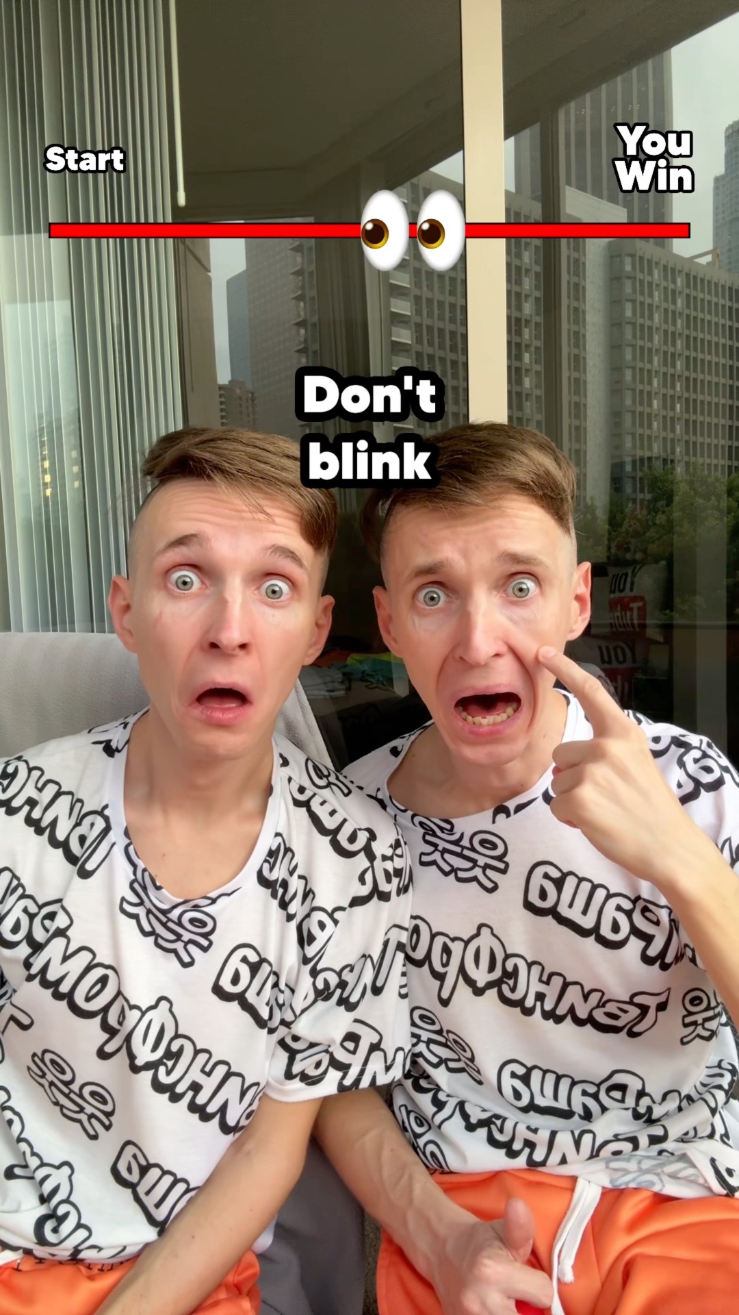 How Long Can You Not Blink ? ?? #shorts
