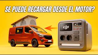 Asi recarga desde el motor el DJI Power 1000 Mini | Estacion de energia | Prueba de carga Furgoneta