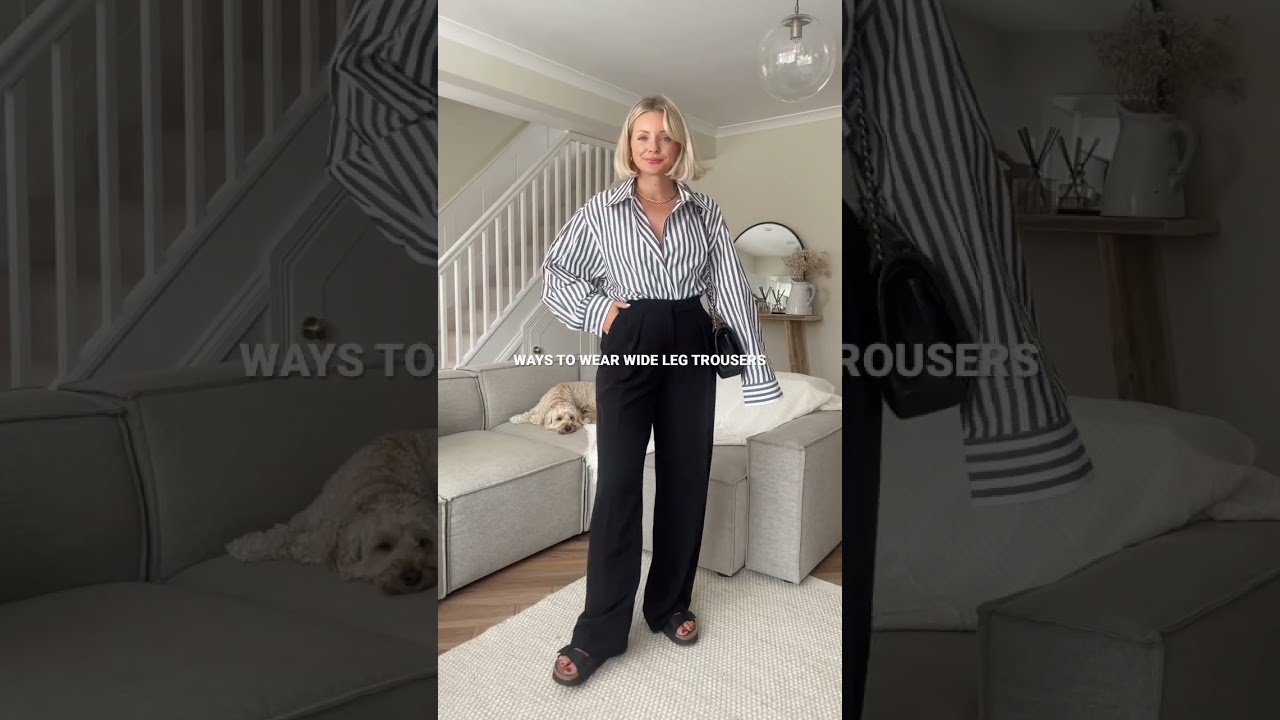 WIDE LEG TROUSER OUTFIT IDEAS 