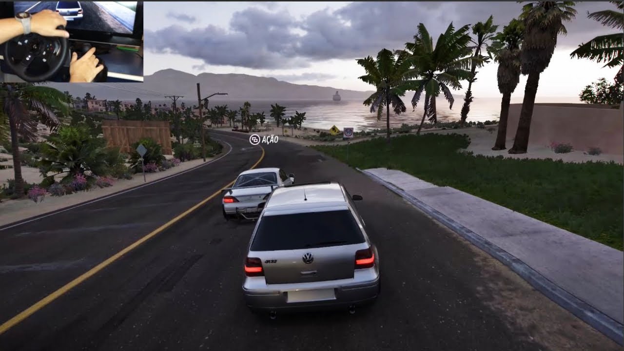 Volta ao mapa Forza Horizon 5 Golf R32 600cv|Logitech g920 gameplay|# ...