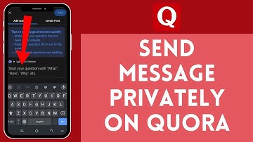 How to Send Message Privately in Quora 2024 | Message Send Privately in Quora