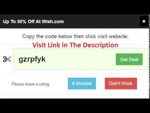 Wish.com Coupons Promo Codes 2017 App 100% Working Discount