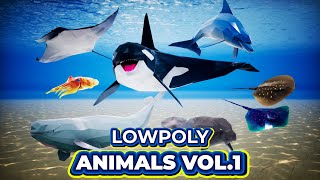 Low Poly Ocean Animals Vol1