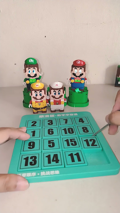 Mario and Luigi Enjoying Playing Puzzle Number 🌈🌈 #supermariobros #luigi #comedy #viral #shorts