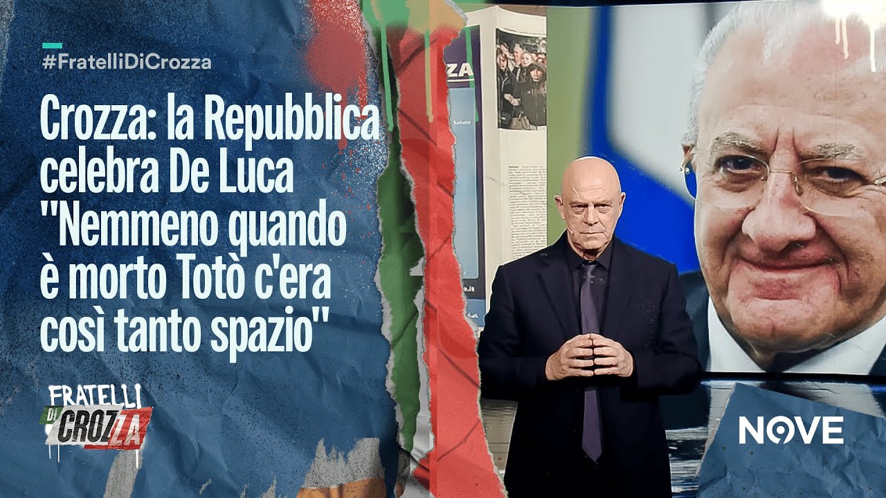 Crozza: la Repubblica celebra De Luca 