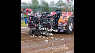 Light Modified Tractor Pulling from The 2024 UK Truck and Tractor Pull @ Scorton