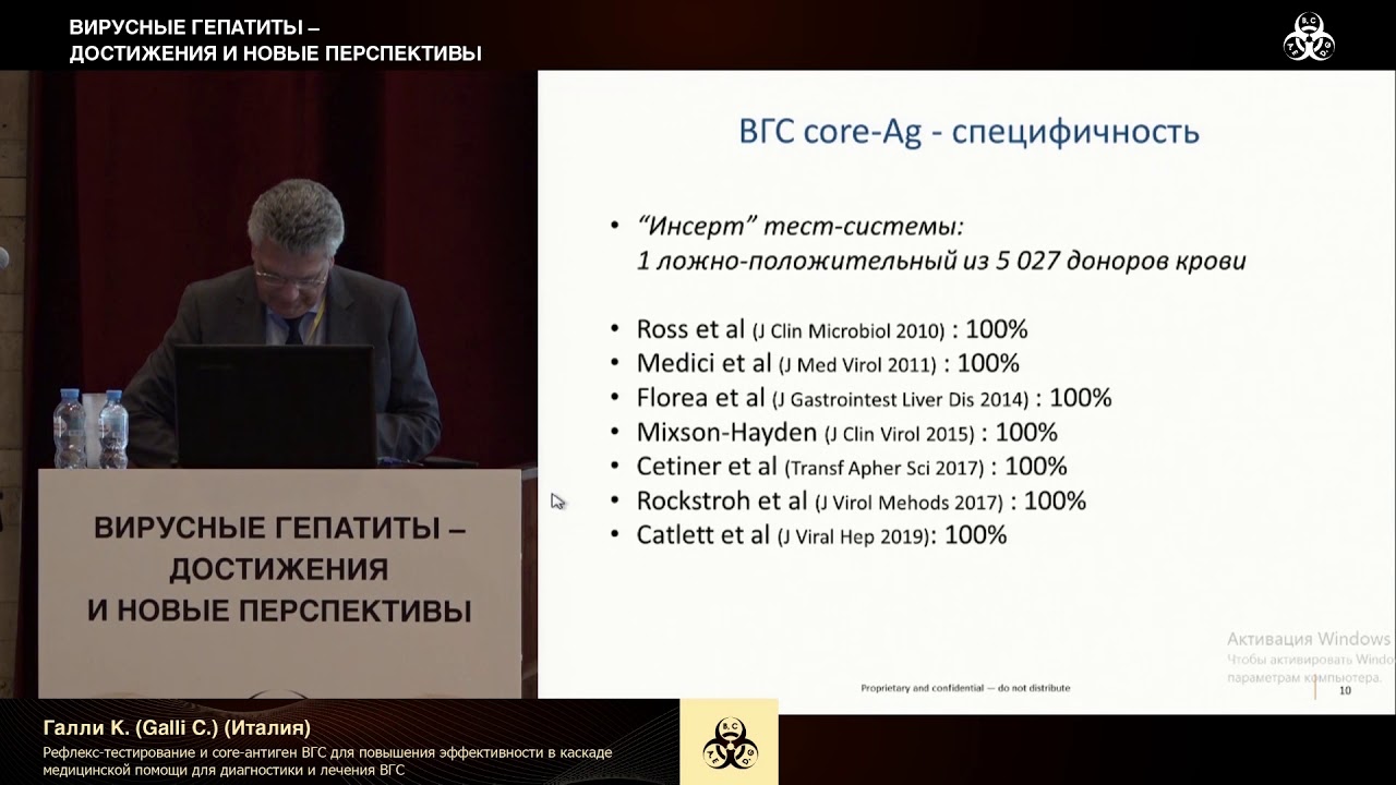 Рефлекс-тестирование и core-антиген ВГС для повышения эффективности для диагностики и лечения ВГС.