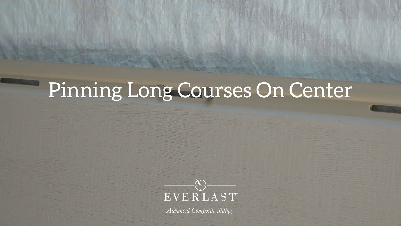 Pining Course Pinning a Course on Center: How to Install Everlast® Advanced Composite ...