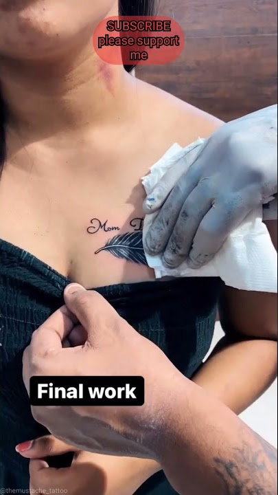 Boyfriend Name Cover Up On Girl Chest | 100% Cover up Tattoo Video | Tattoo On Chest Girl