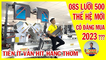 máy cắt nhôm 2 đầu 08S cao cấp lưỡi 500 Cắt nhôm thủy lực 220mm
