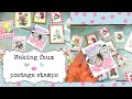 Making Faux Postage Stamps - Pastel Junk Journal Ephemera