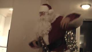 Santa visiting NY apt, 2007..............................................................