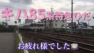 キハ85系特急ひだ キハ25系普通(美濃太田駅付近)