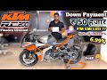 KTM RC 200 Bs7 Silver Colour✅ Down Payment & P/M EMI Cost ??😃 Rate Of Interest% || Finance Detailed