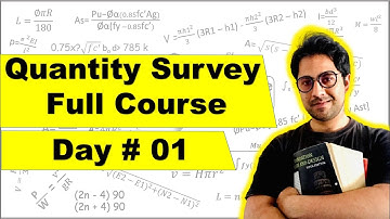 “Complete” Quantity survey course | day 01