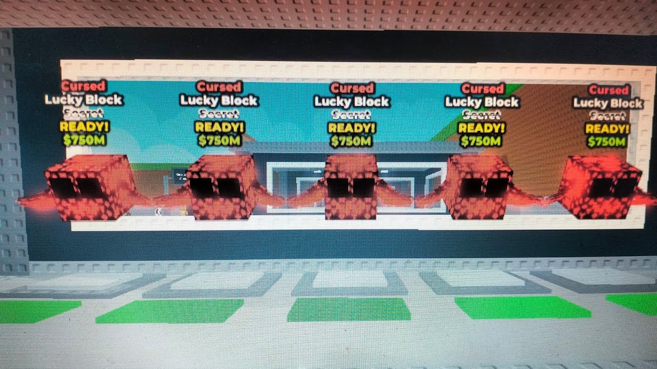 Opening full base of lucky block at end