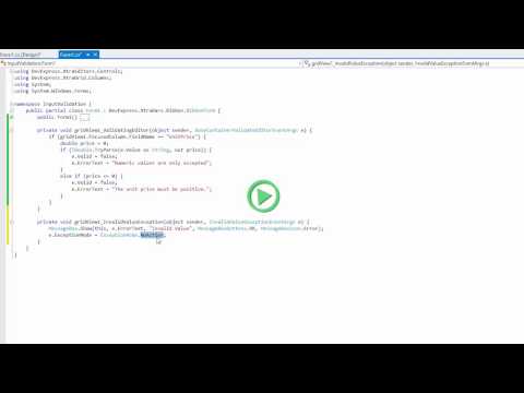 WinForms Grid -