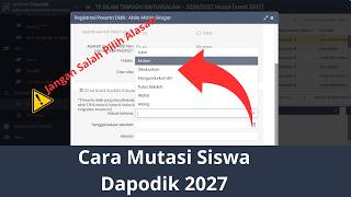 How to Correctly Transfer Students and Print Transfer Letters in Dapodik 2027