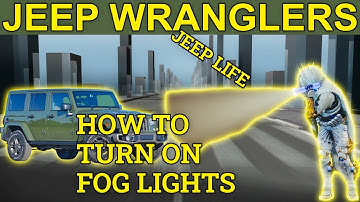 How To TURN ON The Fog Lights In Jeep Wrangler ( Model 2012 -2016)