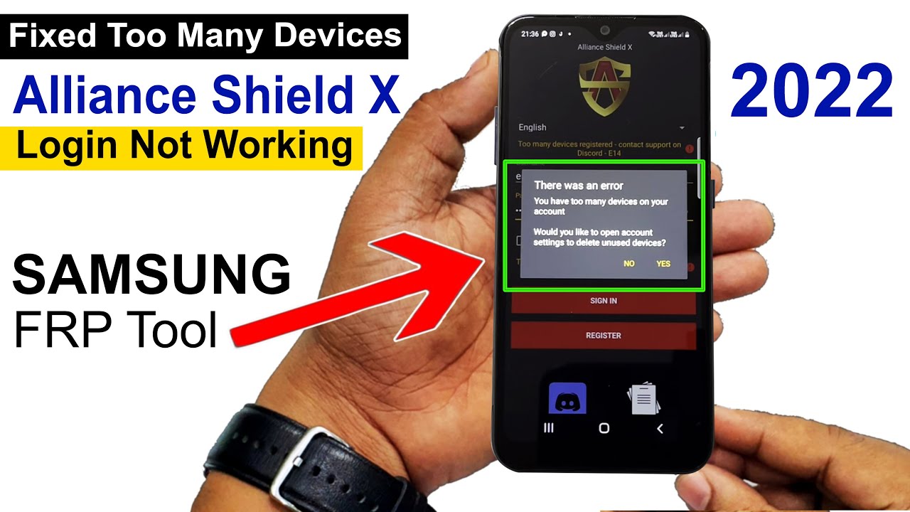 Too many devices registered alliance shield x fixed!! 