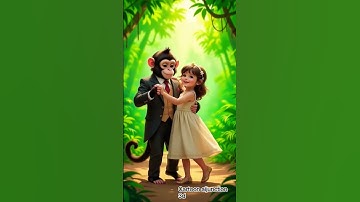 🎬 AI Monkey & Human Girl Dance | Funny #shortsfeed #ai #love #viral #trendingshorts #shortvideo
