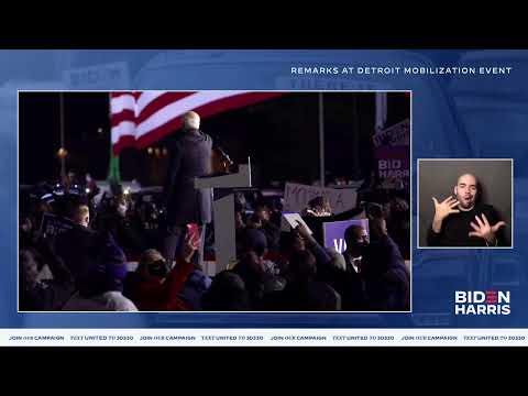 Joe Biden, President Barack Obama, & Stevie Wonder Speak LIVE in Detroit, Michigan