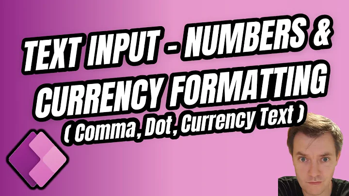 Power Apps -Text Input Numbers Formatting - comma, dot, currency code WITHOUT using additional label