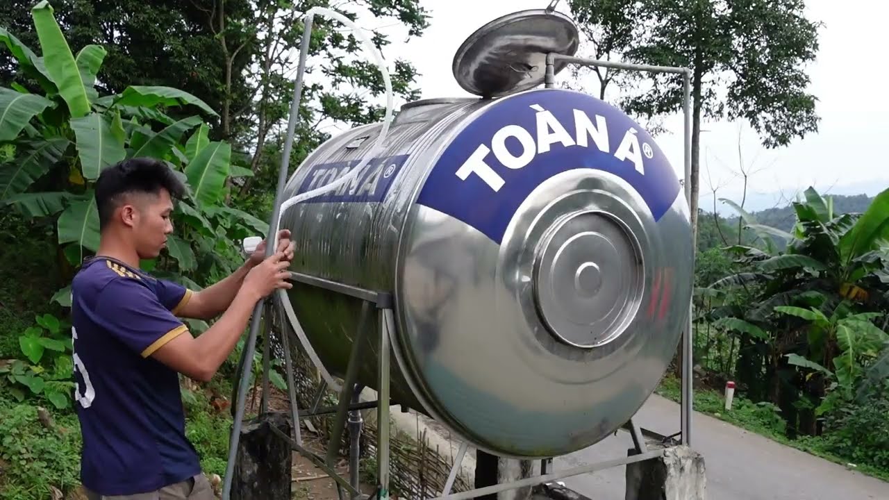 Hướng dẫn vệ sinh bồn chứa nước siêu nhanh không cần xả bỏ nước #pvc #diennuoc