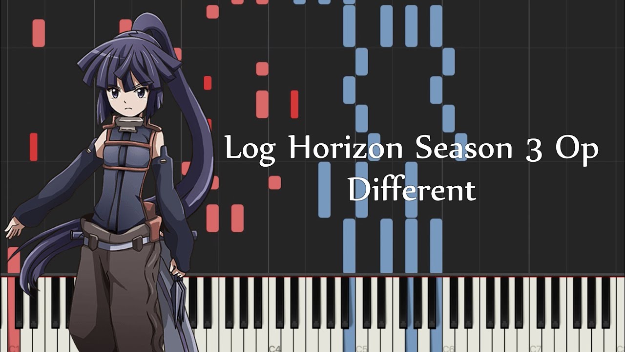 Log Horizon Season 3 Op - Different by BAND-MAID (Piano Synthesia Tutorial & Sheet Music)