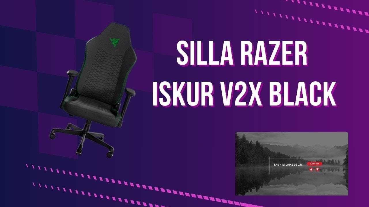 Silla gamer Razer Iskur V2X black.