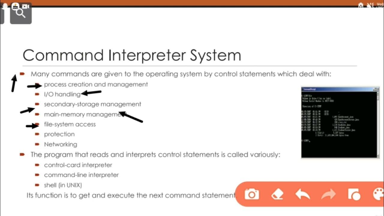 Command interpreter system in operating system ? | short video | # ...