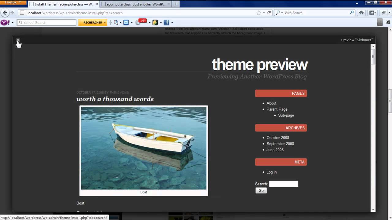 how to change your wordpress theme - YouTube