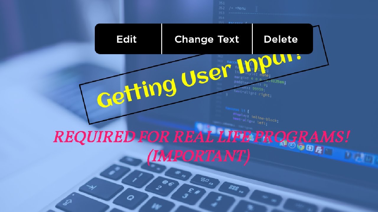 Python tutorials for beginners episode 4 Getting User Input - YouTube