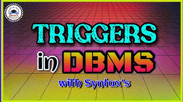 TRIGGERS in DBMS || PL/SQL in Telugu