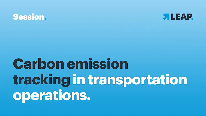 Carbon emission tracking in transportation operations.