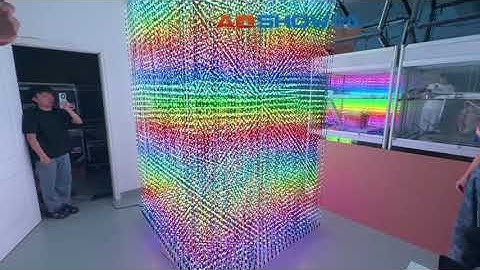3D LED Cube ,control by Touchdesigner and Madrix