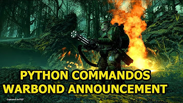 Helldivers 2 - Python Commandos Warbond Annuncement