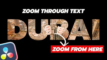 Dynamic Zoom Through Text In DaVinci Resolve | Video Inside Text | Easy Tutorial