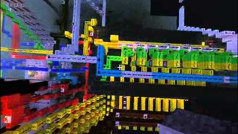 Minecraft - Automatic Rock, Paper, Scissors machine with three 7-Segment Displays.