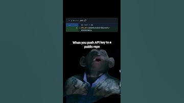 The moment, when you push an API key to a public GitHub repository #githubprojects #opensource