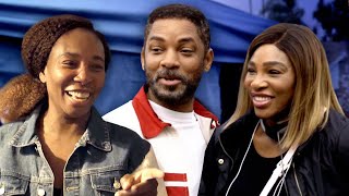 Venus & Serena Surprise the Cast of King Richard