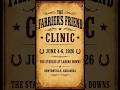 The Farrier's Friend Clinic June 4 - 6, 2026 @ The Stables at LaDena Downs in Bentonville, AR