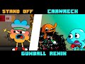 Fnf the darkness of elmore  stand off  carwreck  gumball remix