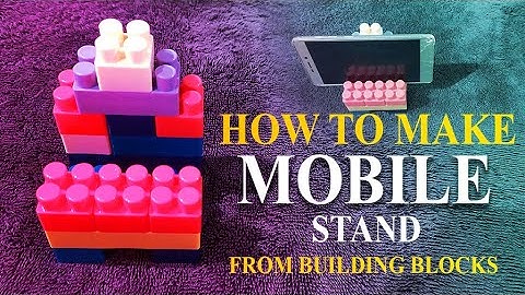 How to make mobile stand with building blocks? | मोबाईल स्टॅन्ड बनाना सिखे #buildingblocks