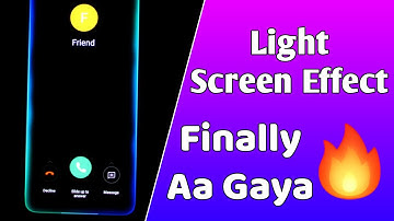 Realme X New Update Enable and Use Screen Light Effect Feature